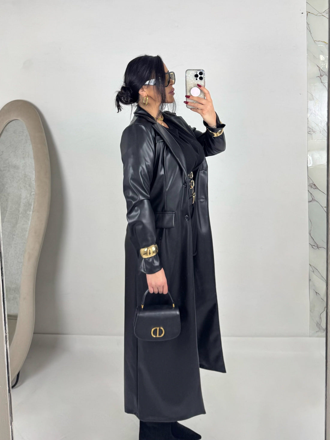 Trench in eco pelle “Ilary”