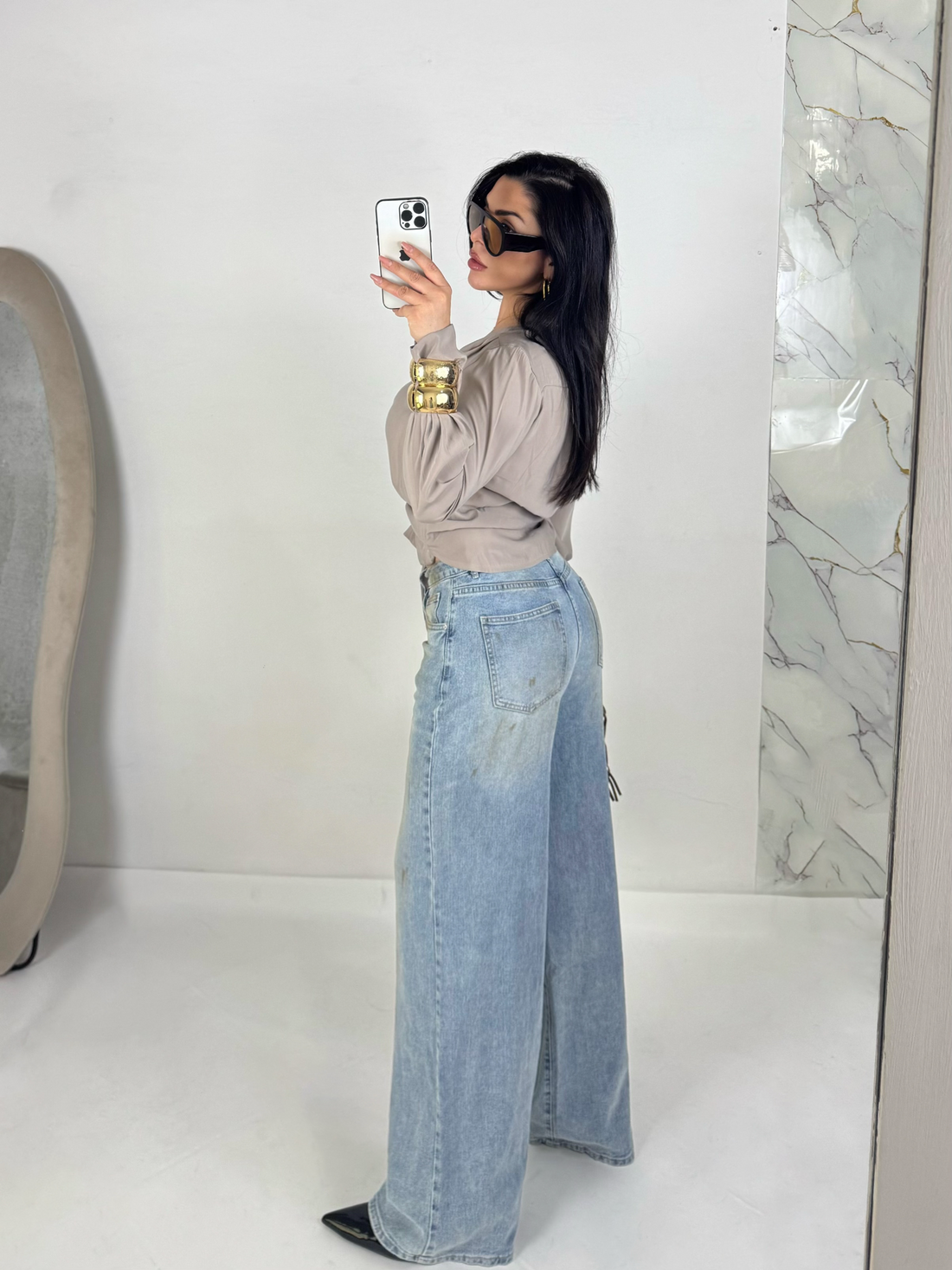 Jeans wide leg “Eva”