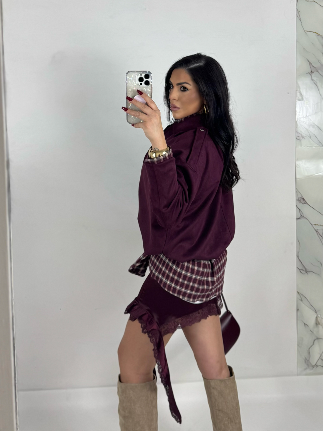 Giubbotto scamosciato “Roxy”