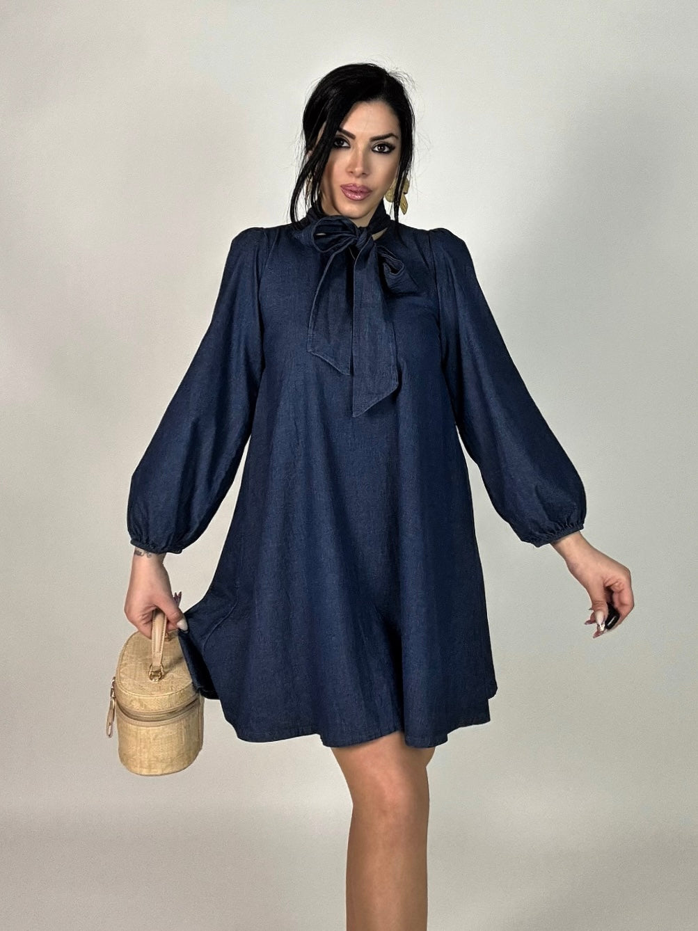 Abito camicia in jeans leggero “Adriana”