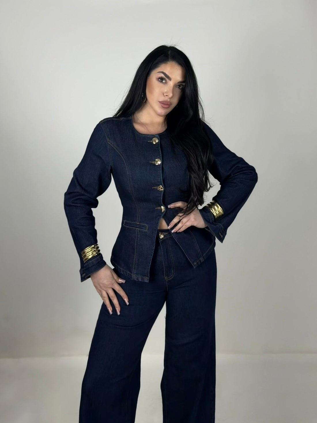 Coordinato in jeans “Privé”