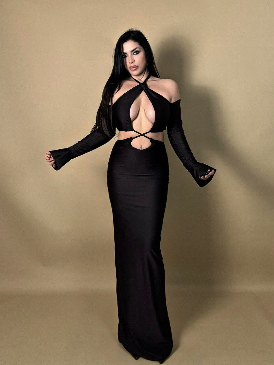 Abito con cut out “Liliana”