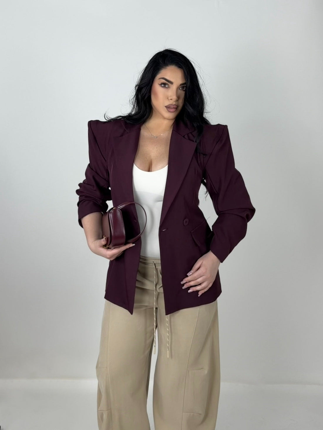 Giacca con spallina strutturata “Harmonie"