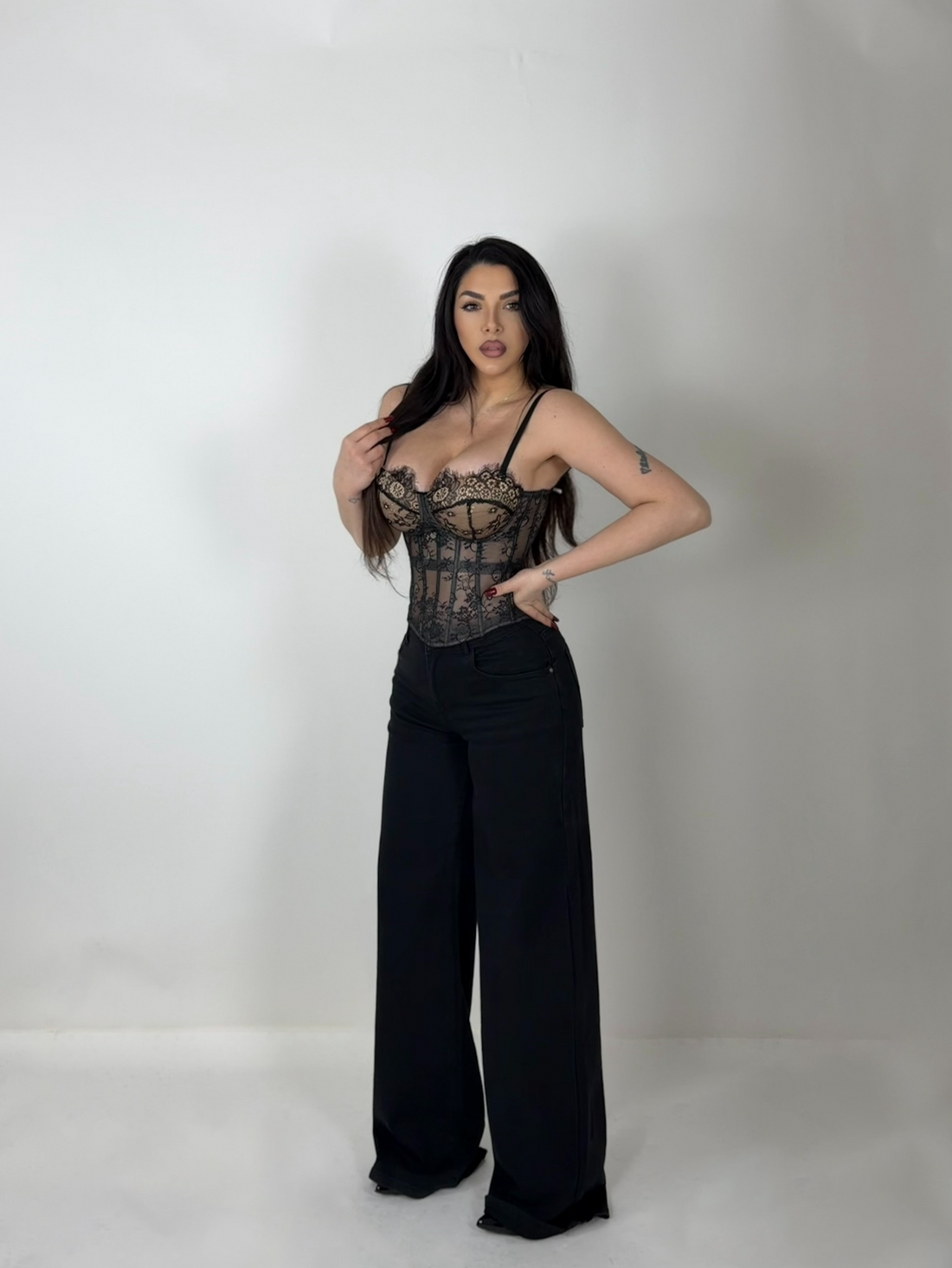 Jeans wide leg elastico “Elite”