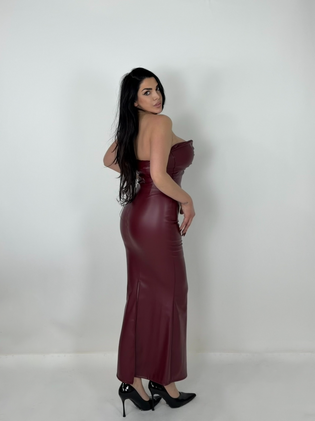 Abito in eco pelle “Marilyn”