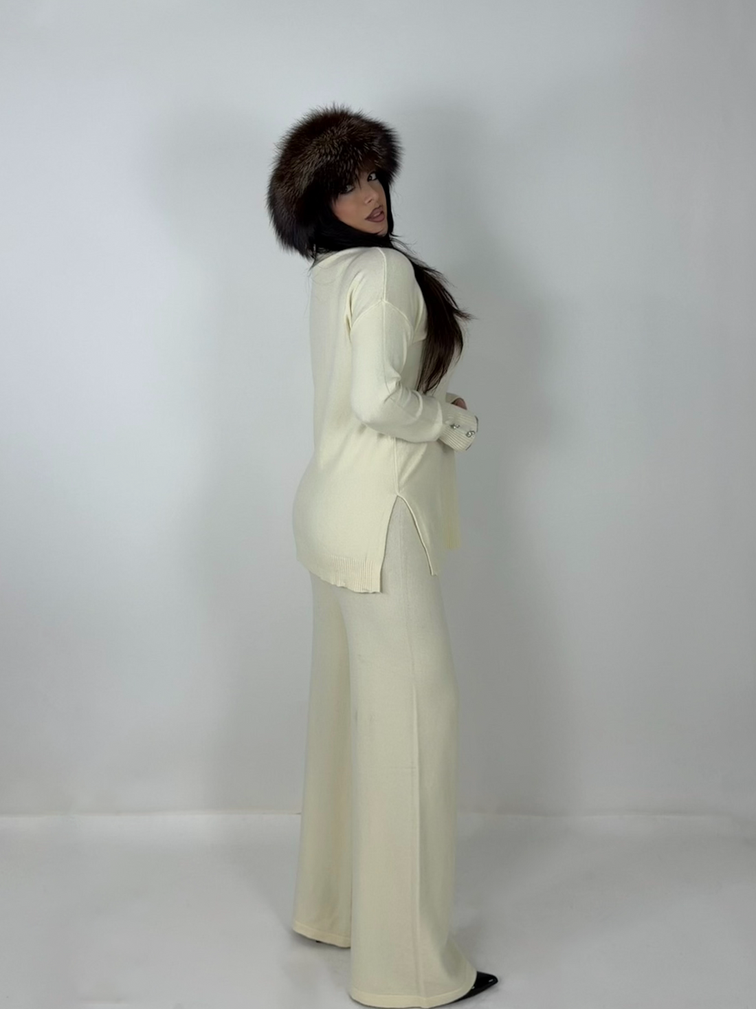 Coordinato in lana “Diamond”