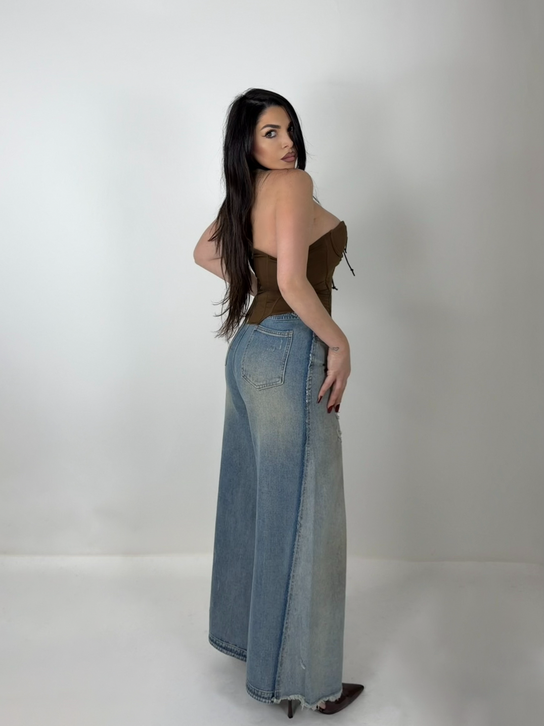 Jeans wide leg “Mix”