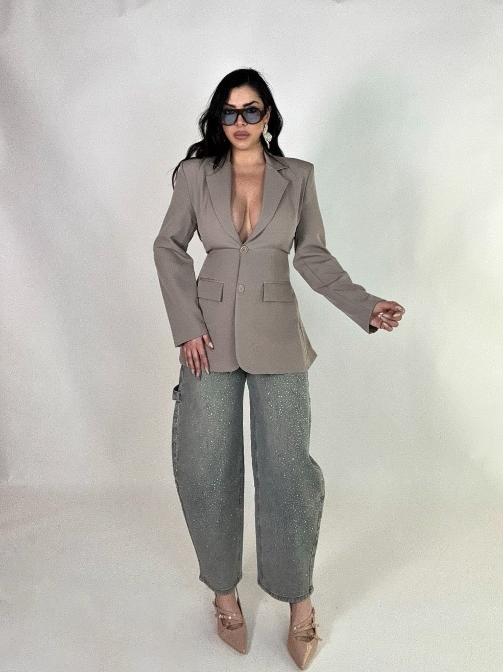 Giacca con scollo dietro “Greta”